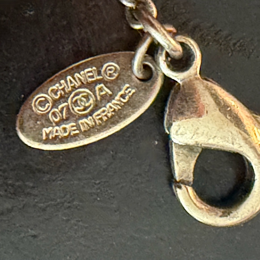 Chanel Enamel & Strass Pendant Necklace - Picture 7 of 10